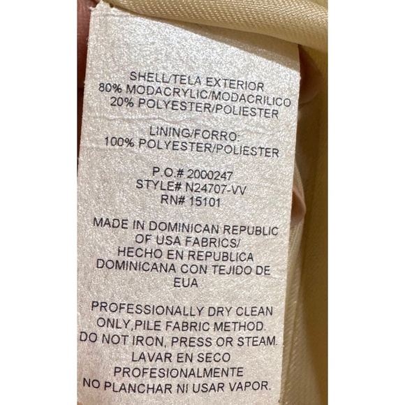 Alpine Studio Women's Beige/Tan Faux Fur Coat Size Small - Picture 8 of 9